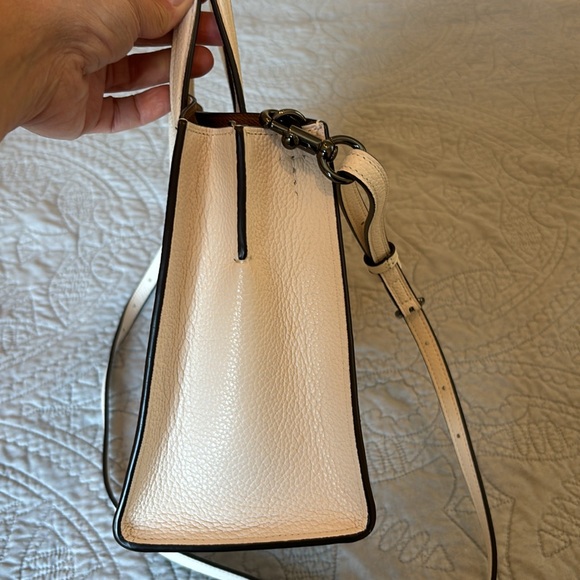 Coach White Leather Tote - Picture 4 of 10